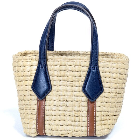 TORY BURCH Nano Picnic Straw Basket Shoulder Bag Perry Limited Edition - Picture 5 of 16